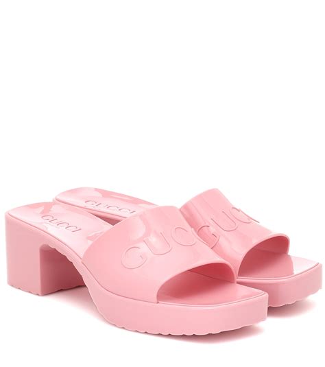 gucci rubber shoes womens price|gucci rubber platform slides.